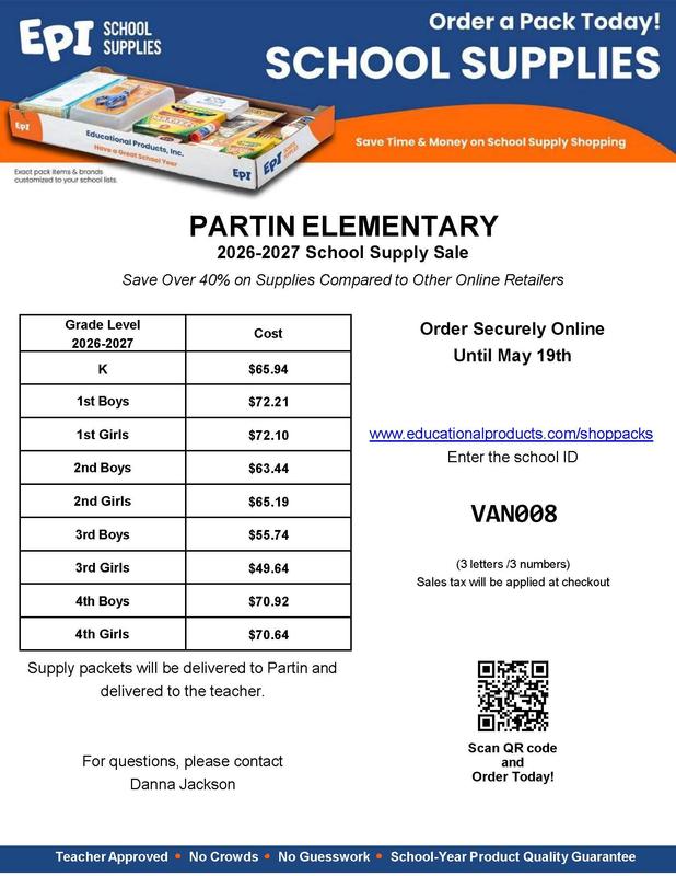 EPi School Supply Order Form Thumbnail Image
