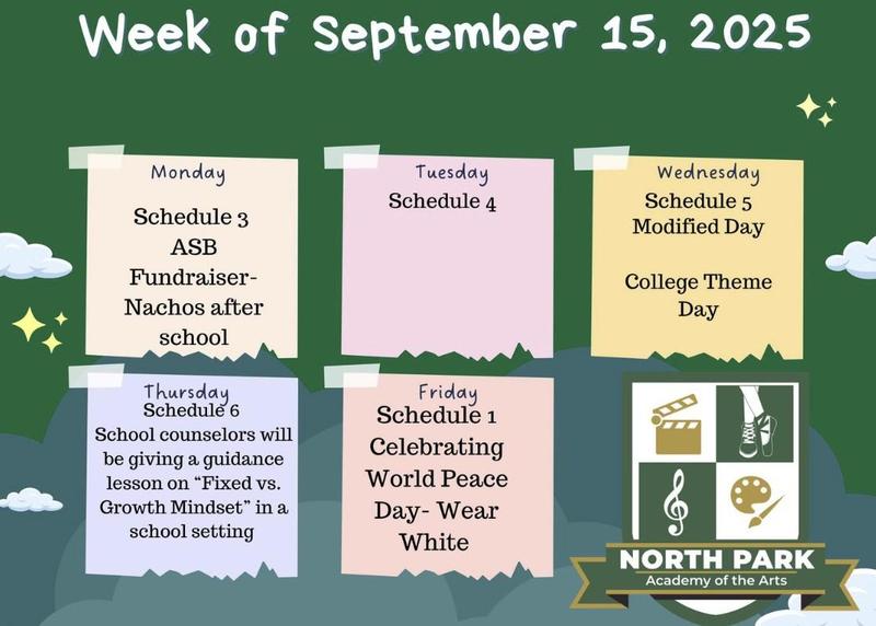 Events happening this week at North Park