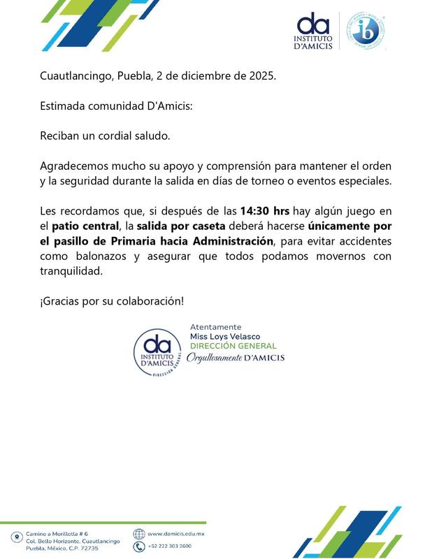 Información importante: