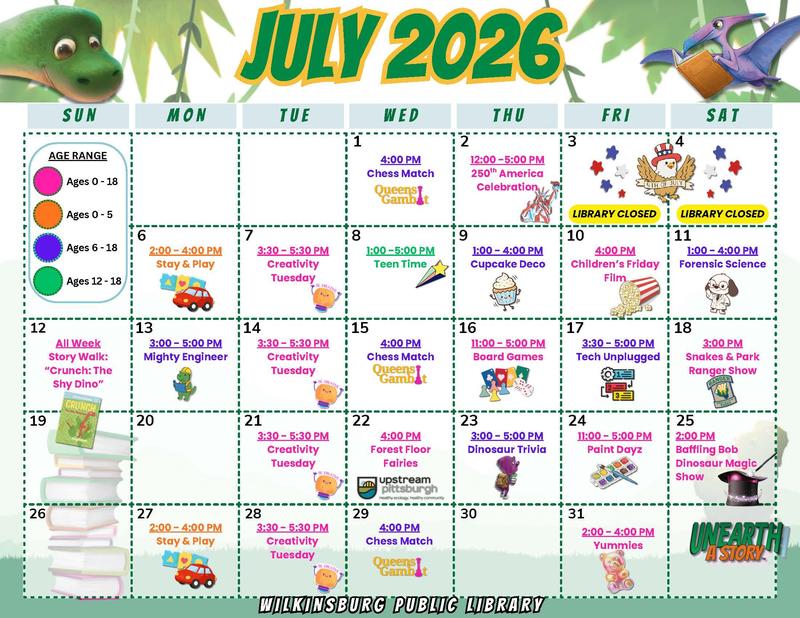 July 2026 Schedule