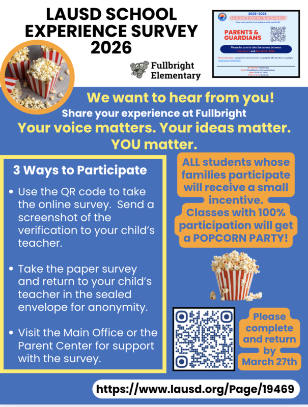 We want to hear from you!  ¡Queremos saber su opinión Featured Photo