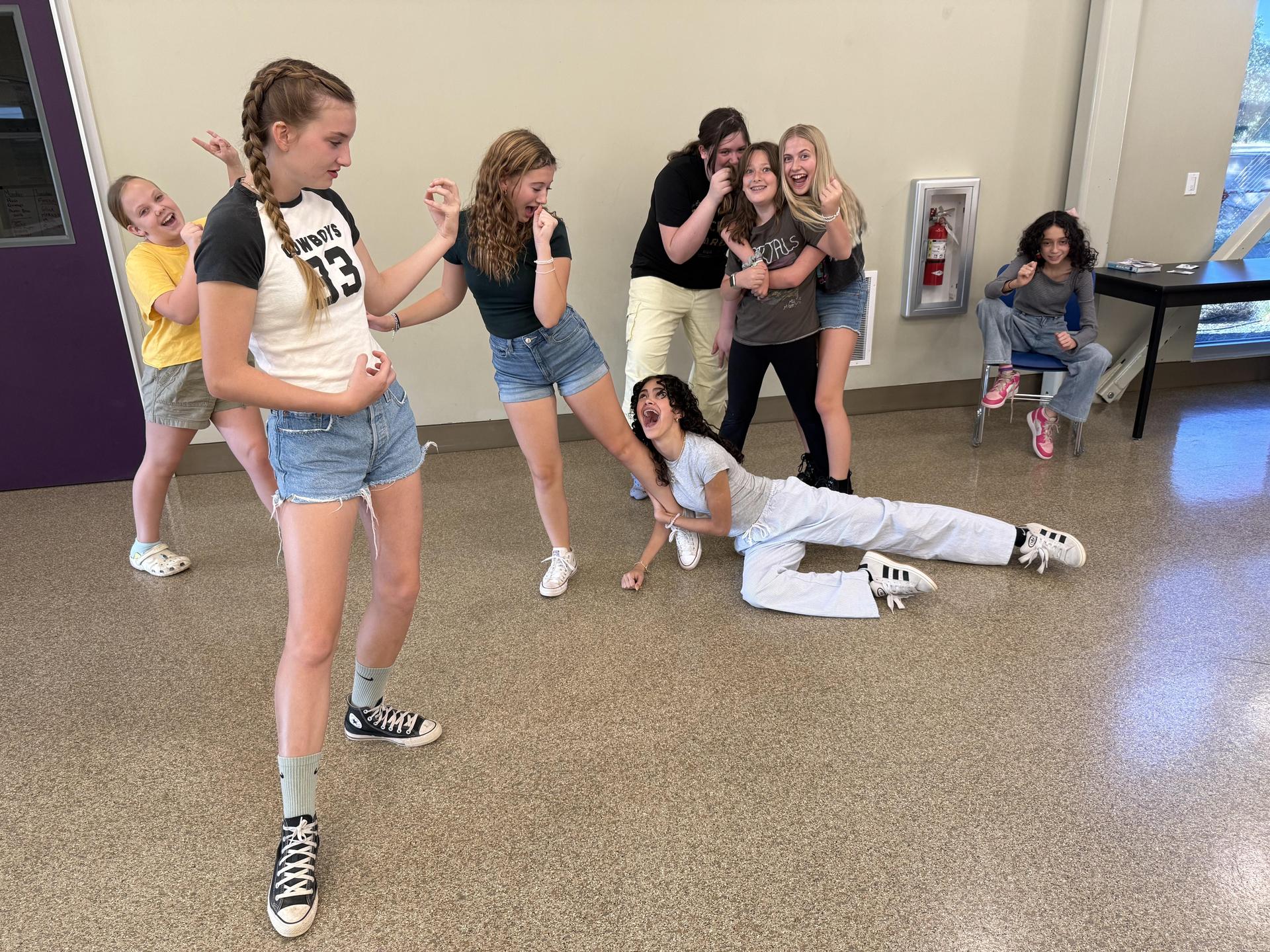 photos of choir and drama students