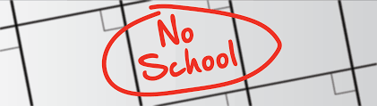 image of no school noticce