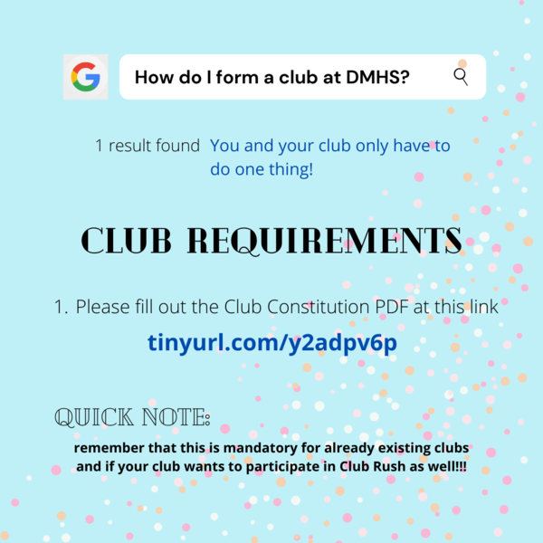 Form a club at DMHS Featured Photo