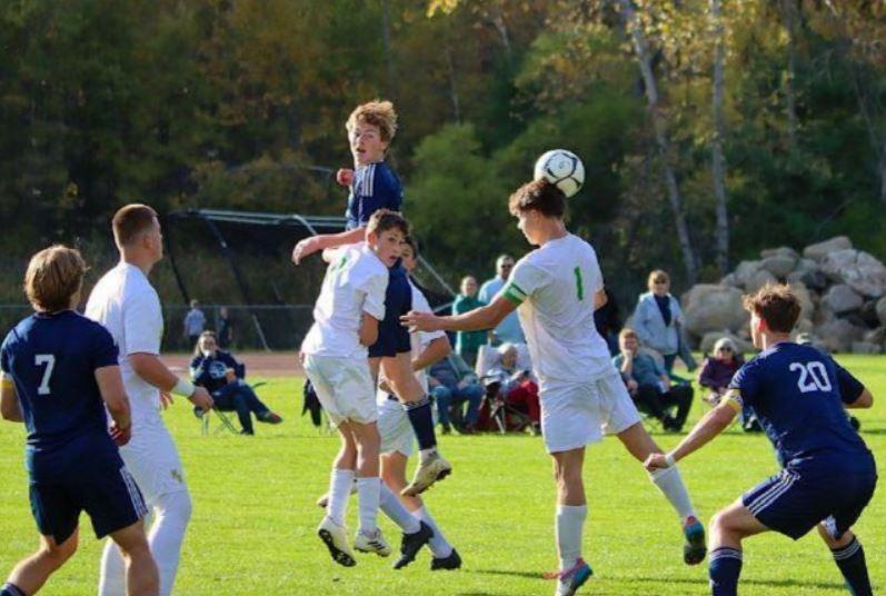 NW Boys Soccer Action Photo