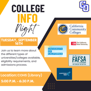 College information flyer