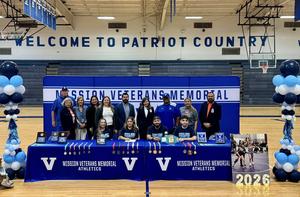 Group Photo MCISD Leadership and Allie for her signing