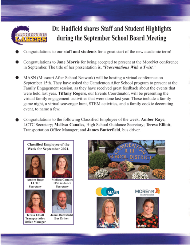 September Board Meeting Featured Photo