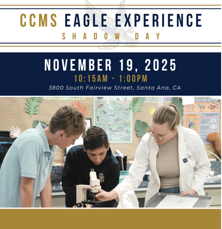 Experience Shadow Day at Calvary Chapel Middle School Nov 19!