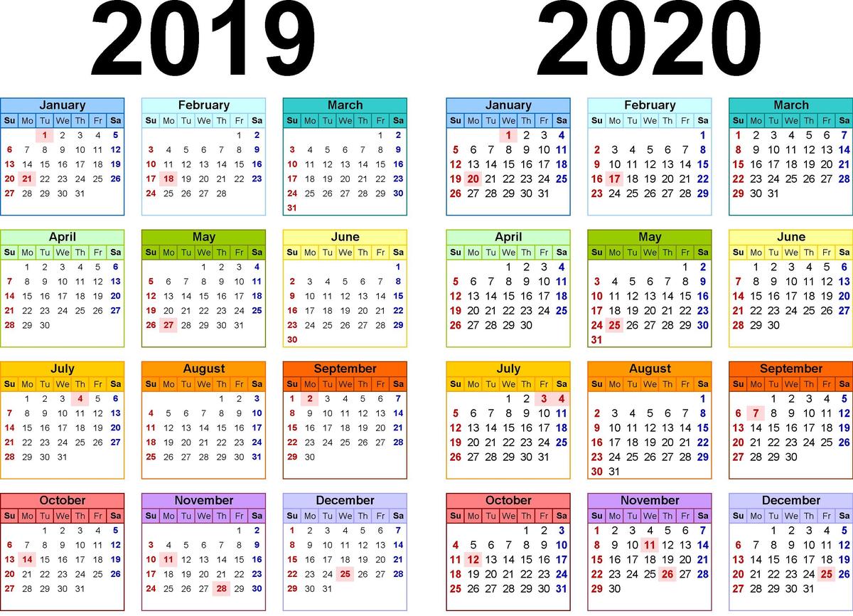 2019 20 Academic Year Calendar Damien High School
