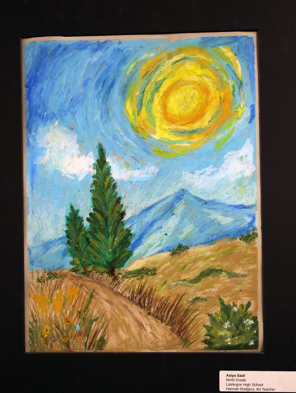 Student artwork on display