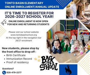 2026-2027 Online Registration is open!