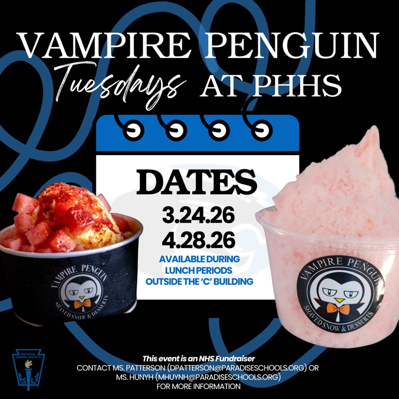 vampire penguin info flyer
