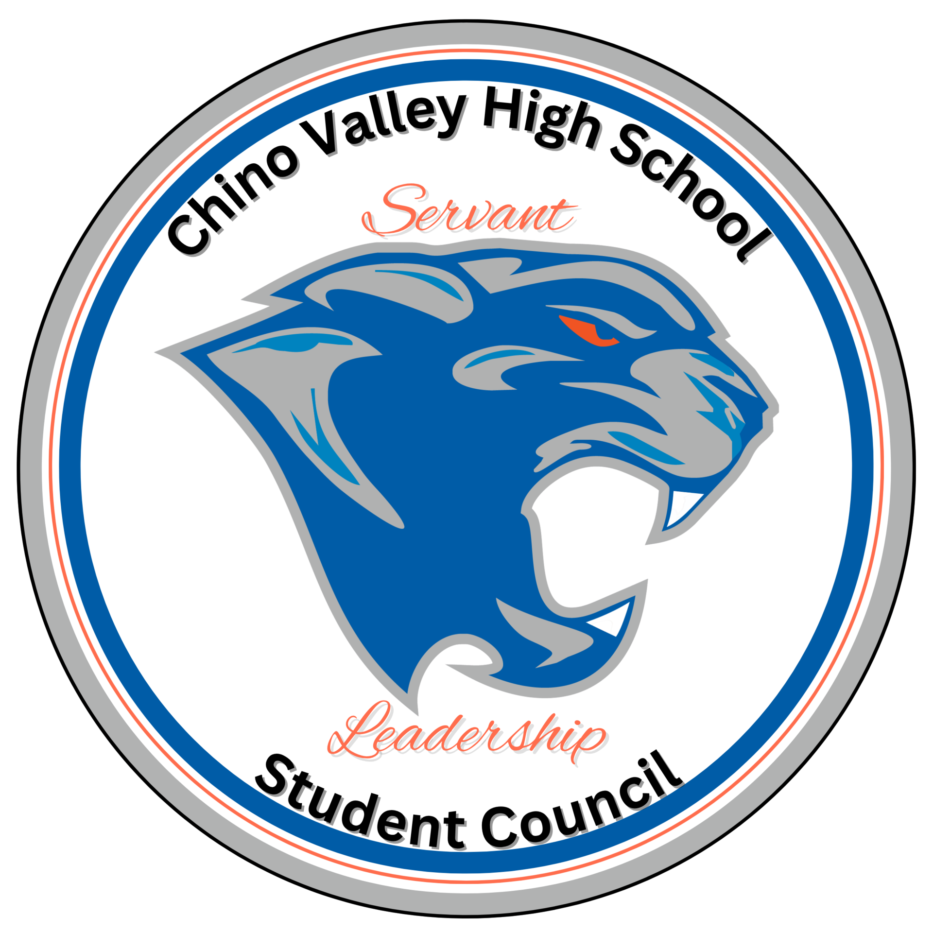 student council logo with cougar head