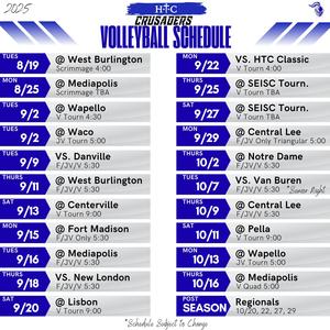 vb schedule