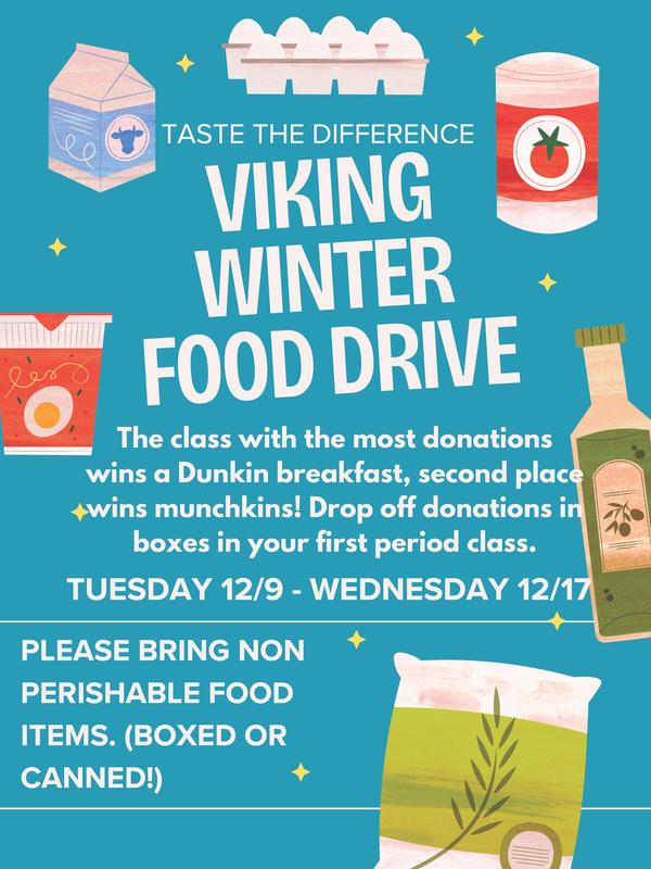 The Viking Winter Food Drive runs through December 17th! Featured Photo