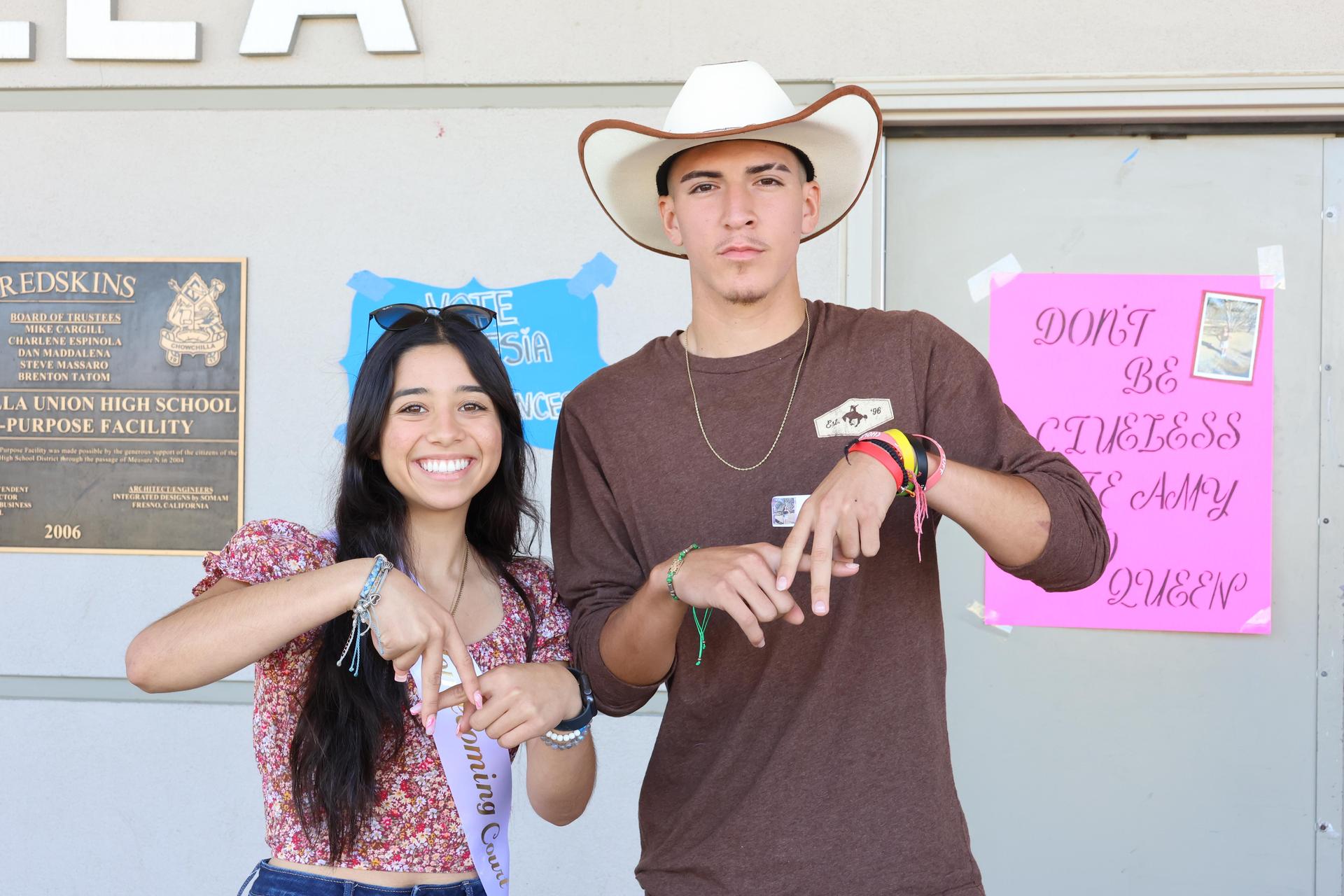 students dressed in western wear