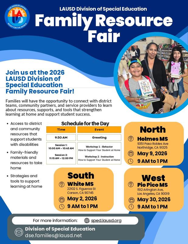 Family Education Resource Fair ( ENGLISH)