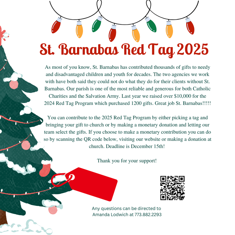 Red Tag donations now being accepted. Featured Photo