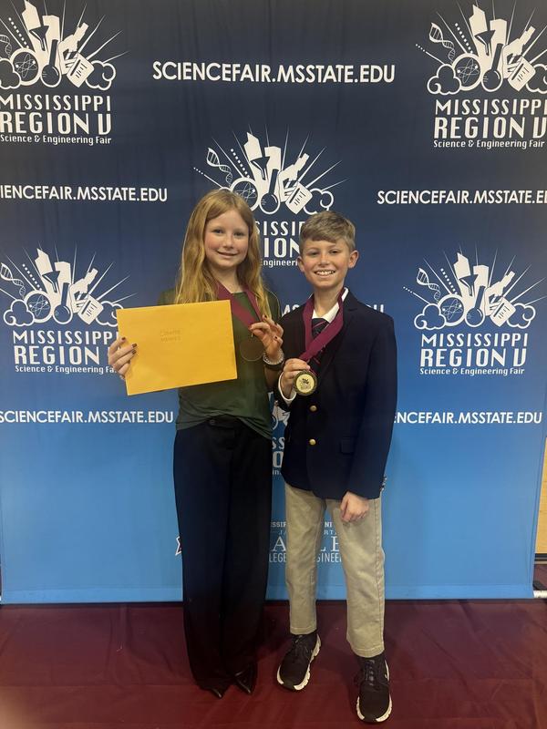 West Lauderdale Middle School students who are advancing to the state science fair competition