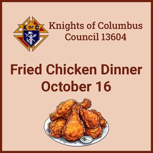 KOC Fried Chicken Dinner on October 16
