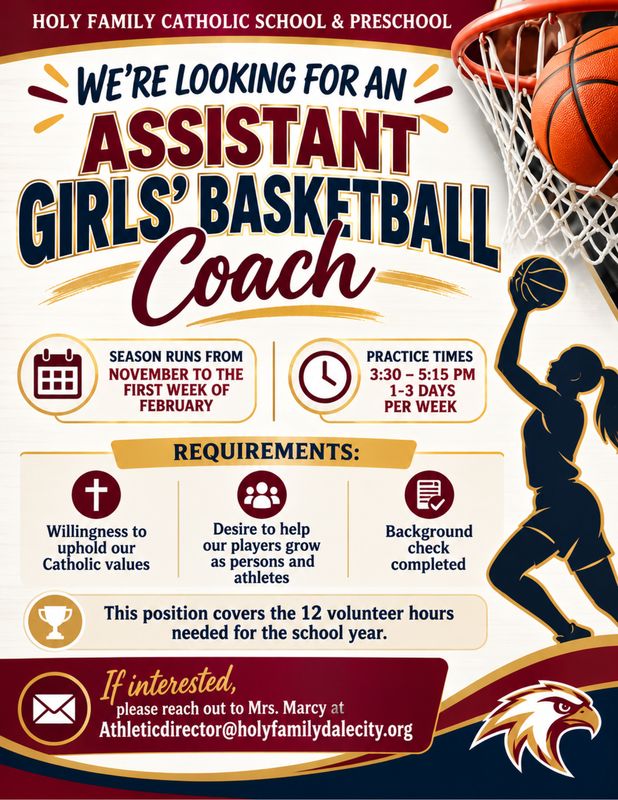 Assistant Basketball Coach Needed! Featured Photo