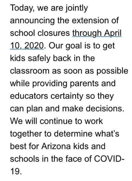 No school till April 10th