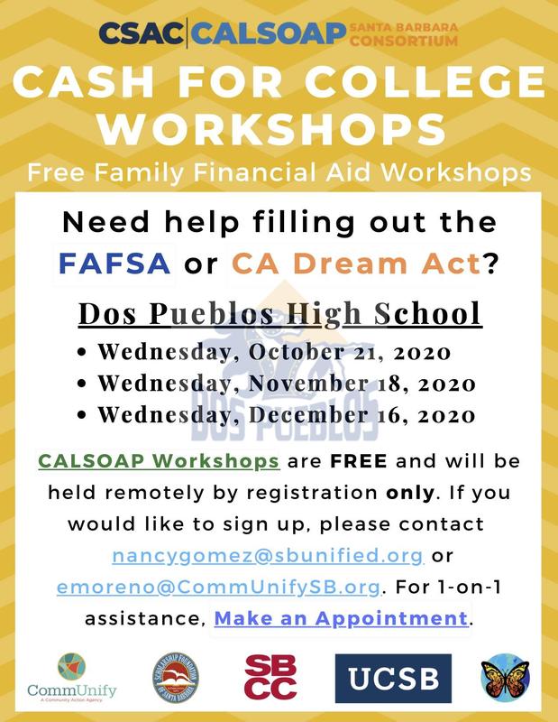 Cash for College Workshops / Talleres De Cash for College Featured Photo
