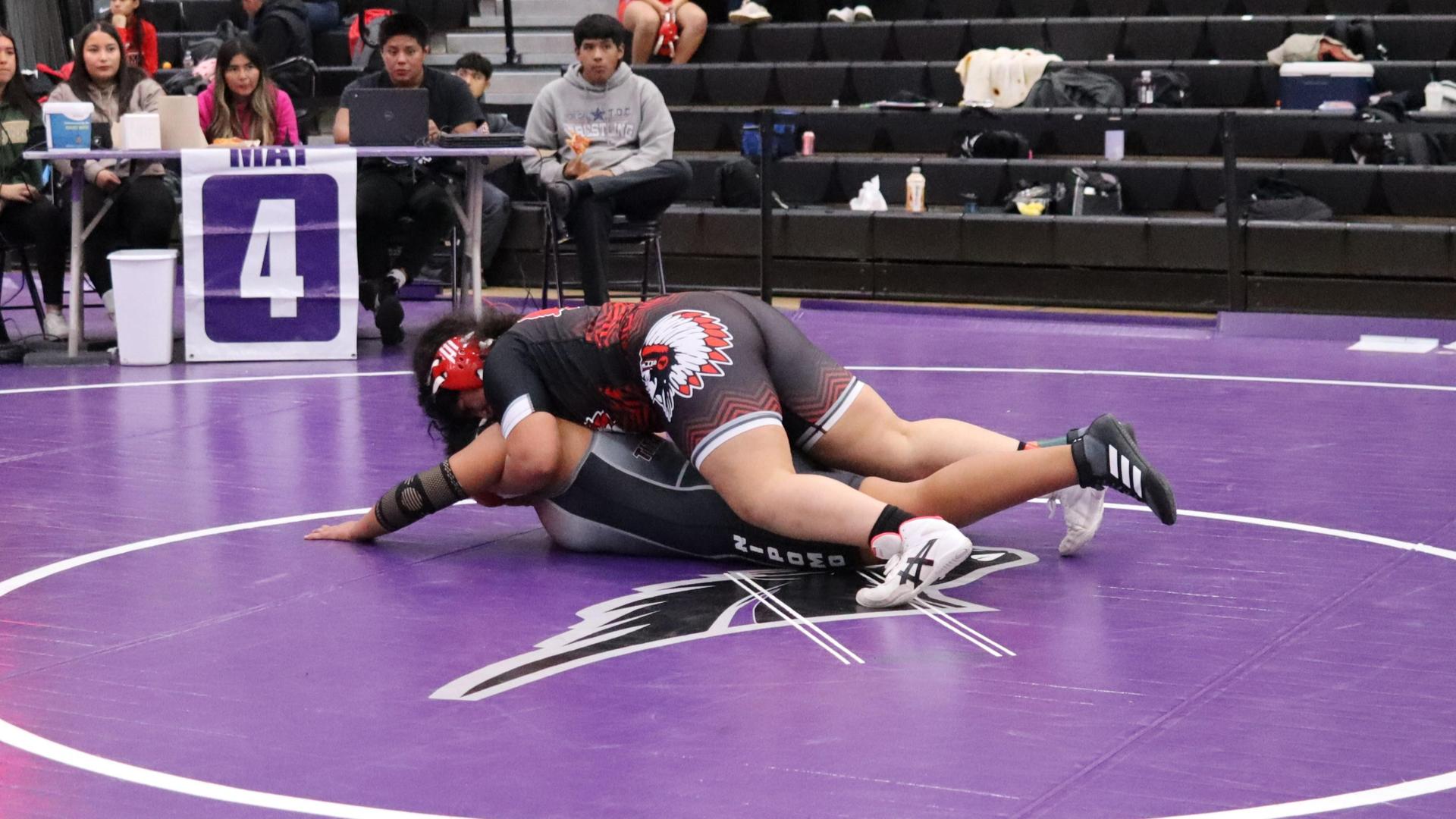 Girls wrestling at madera south