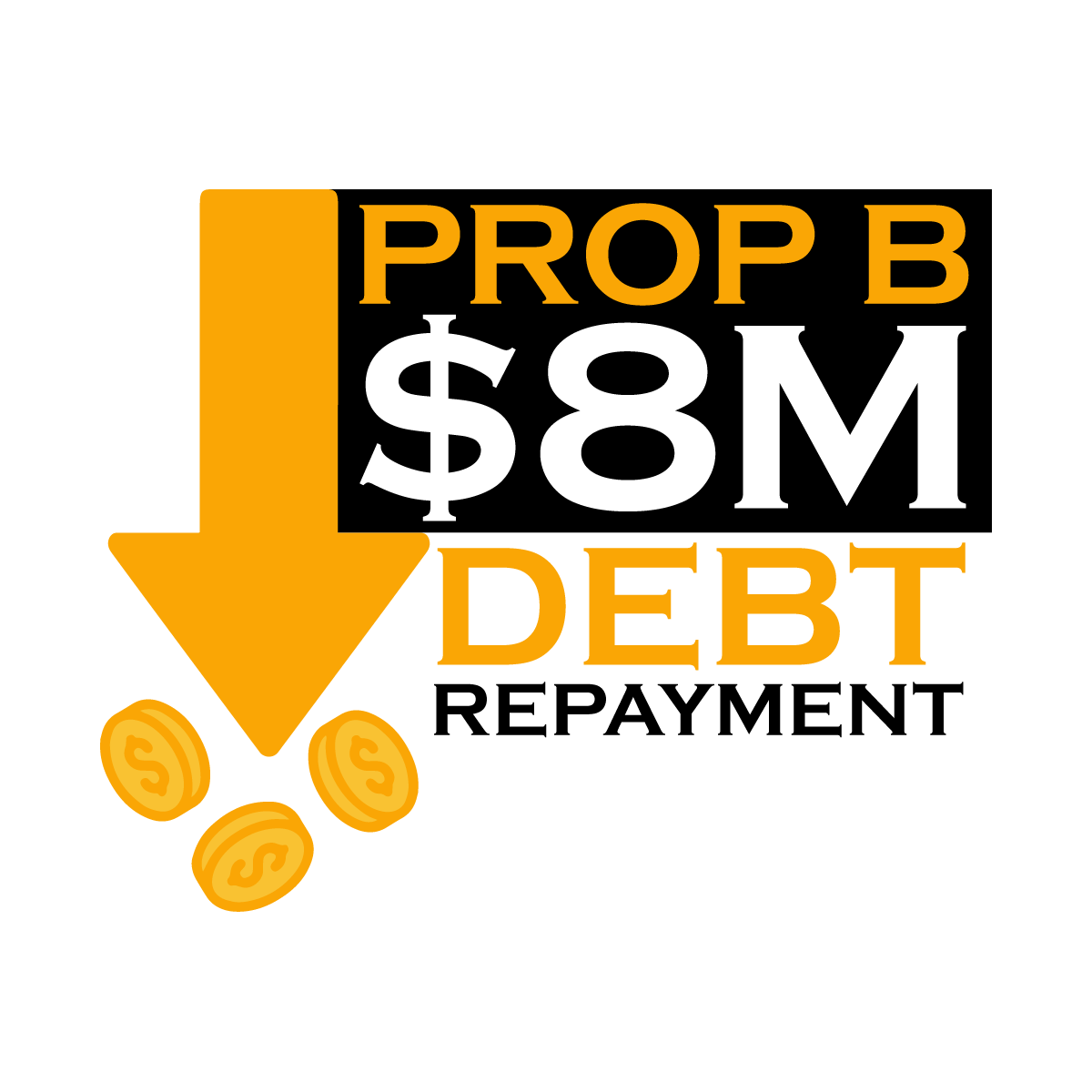 Prop B $8 million debt repayment