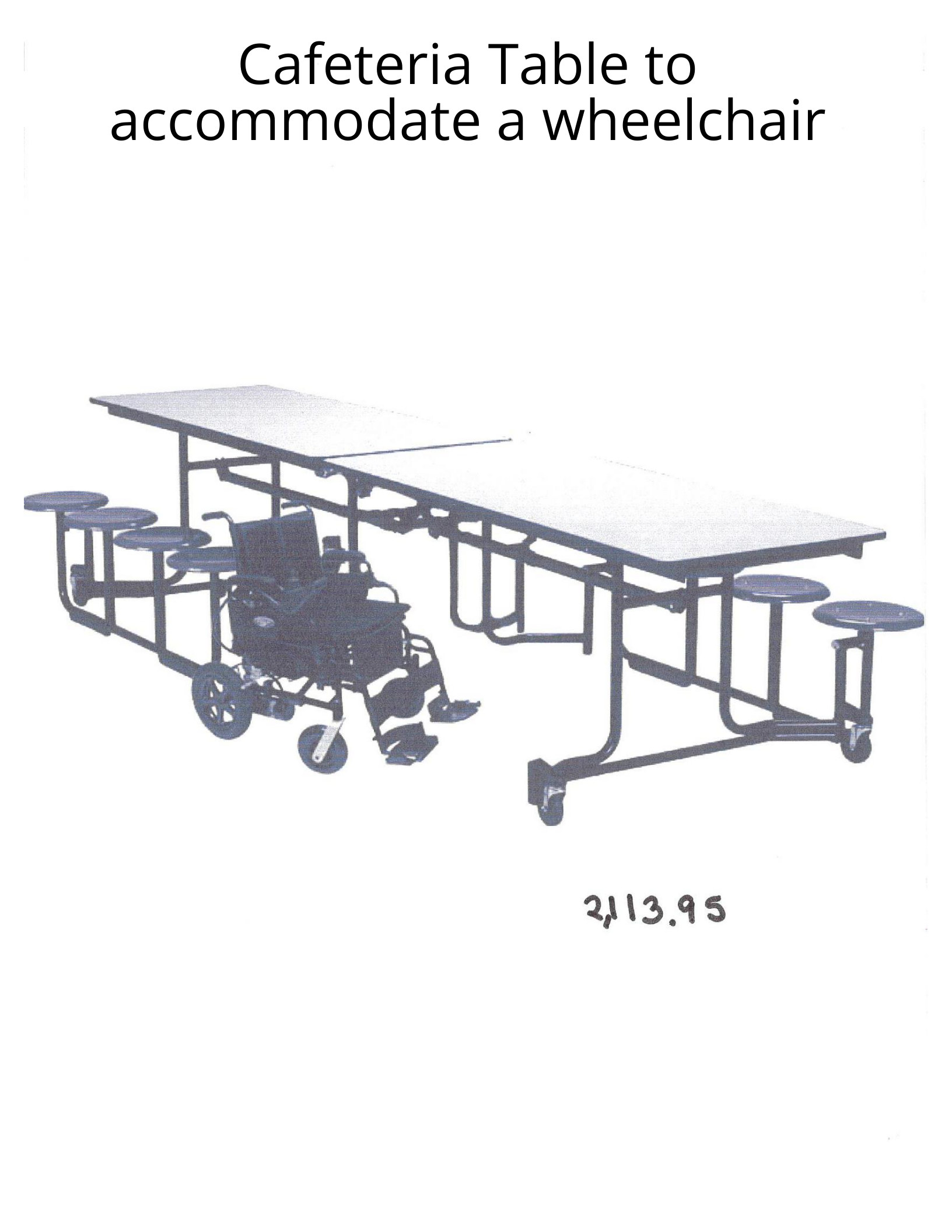 Cafeteria Table