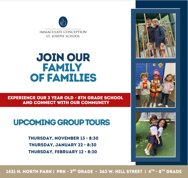 flyer for upcoming tours