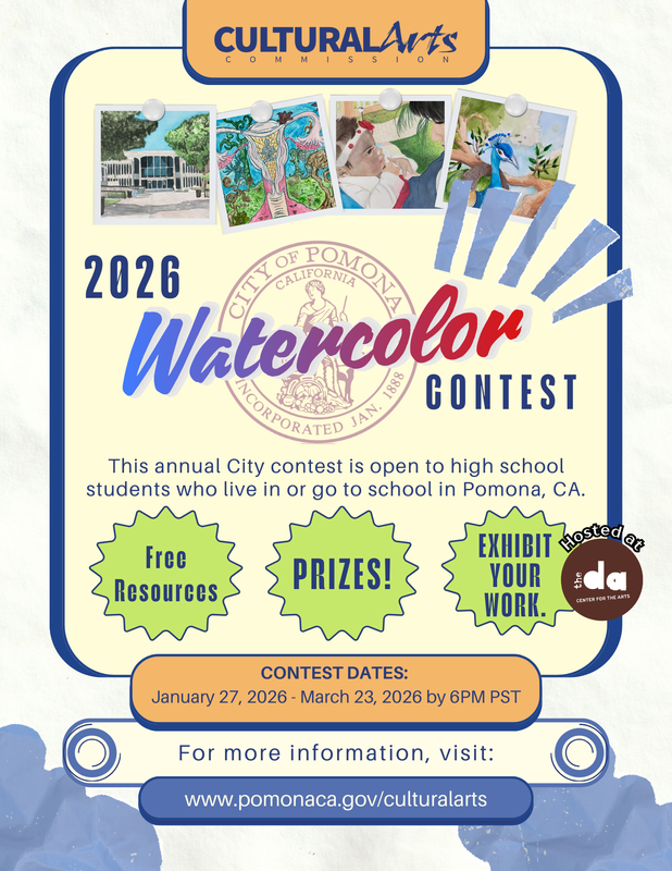 City of Pomona - 2026 Watercolor Contest Information