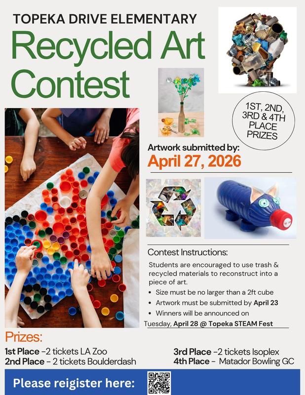 Recycled Art Contest 2026 Flyer