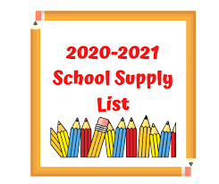 School Supply List 2020-2021 School Year Featured Photo