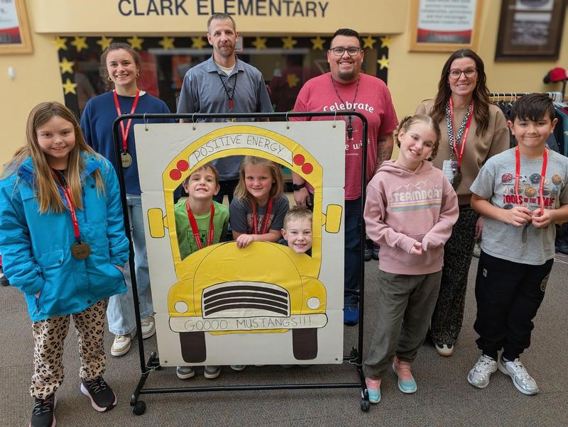 Staff and students who were elected drivers of the month