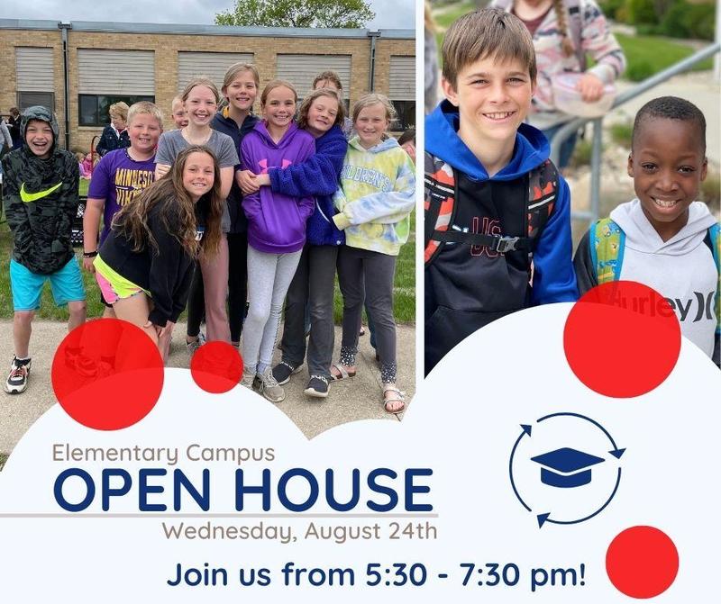 ELEMENTARY CAMPUS OPEN HOUSE WEDNESDAY, AUGUST 24, 5:30pm - 7:30pm Featured Photo