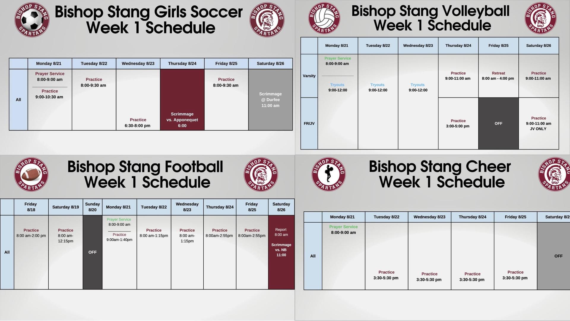 Fall Sports - Athletics - Bishop Stang High School