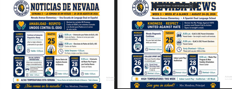 Week at a Glance