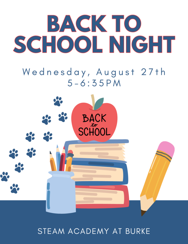 Join us for Back to School Night on Wednesday, August 27th from 5:00–6:35 PM to meet your child’s teachers and learn about their classes!