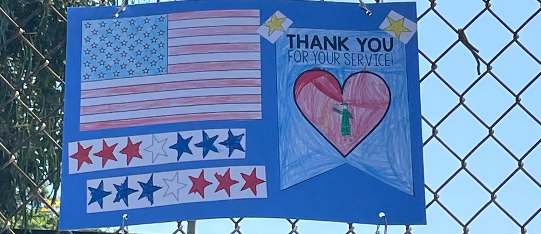 Thank you for your service blue