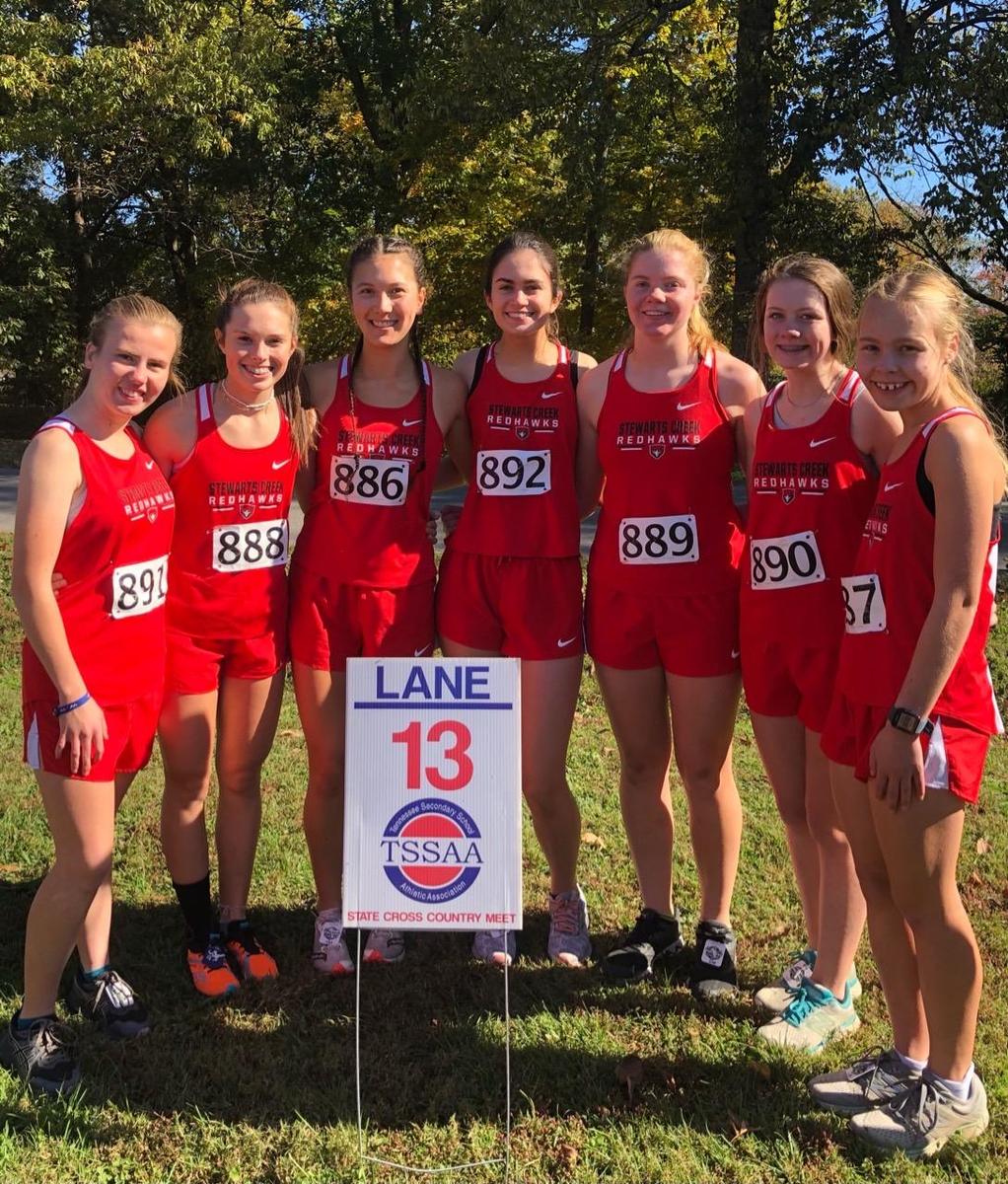 2021 Lady RedHawk State XC Team
