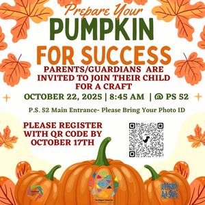 fall leaves and pumpkins for school event on October 22, 2025