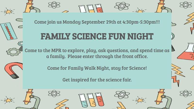 Family Science Fun Night