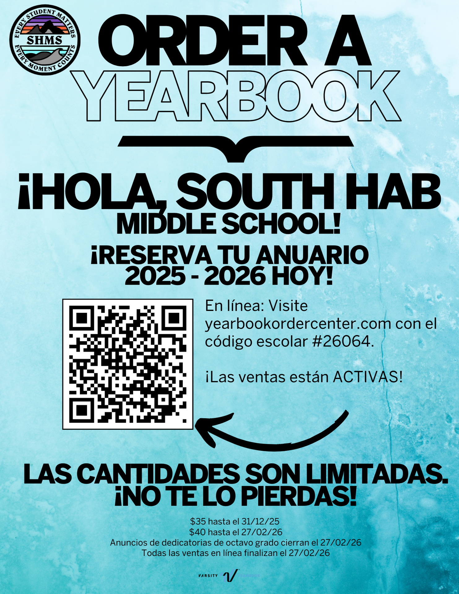 Yearbook Ordering Information - Spanish