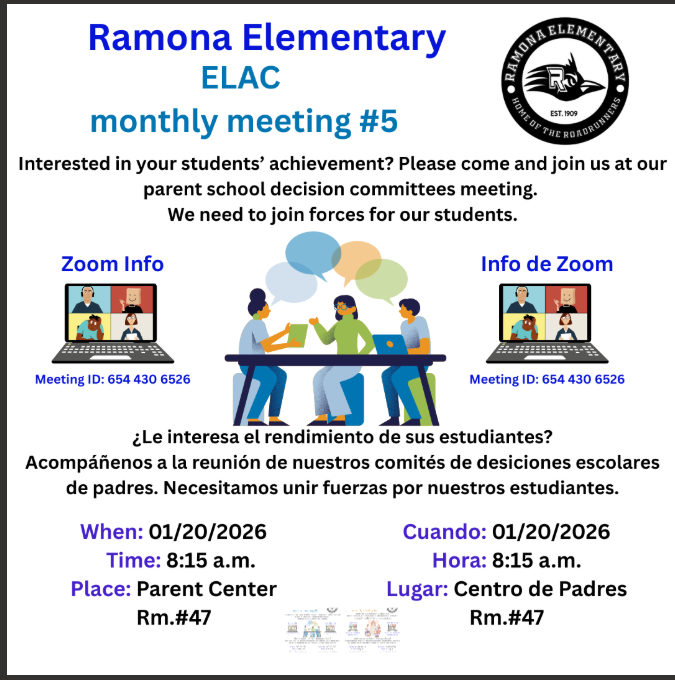 ELAC Meeting Bilingual