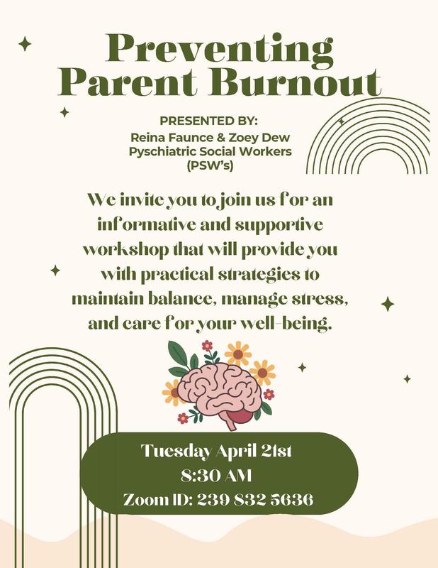 ZOOM Parent Workshop - Preventing Parent Burnout Featured Photo