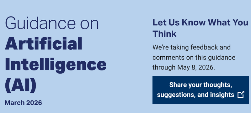 Guidance on Artificial Intelligence