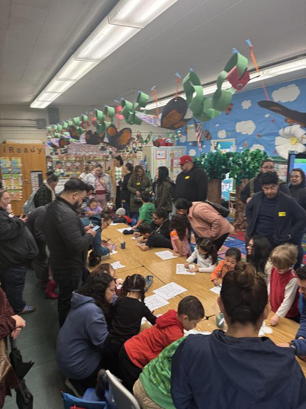Parents in classroom