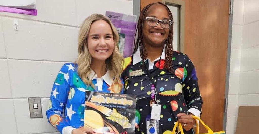 Teachers dressed up for book character day